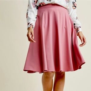 ModCloth Sway This Way Aline Midi Skirt Pink XL